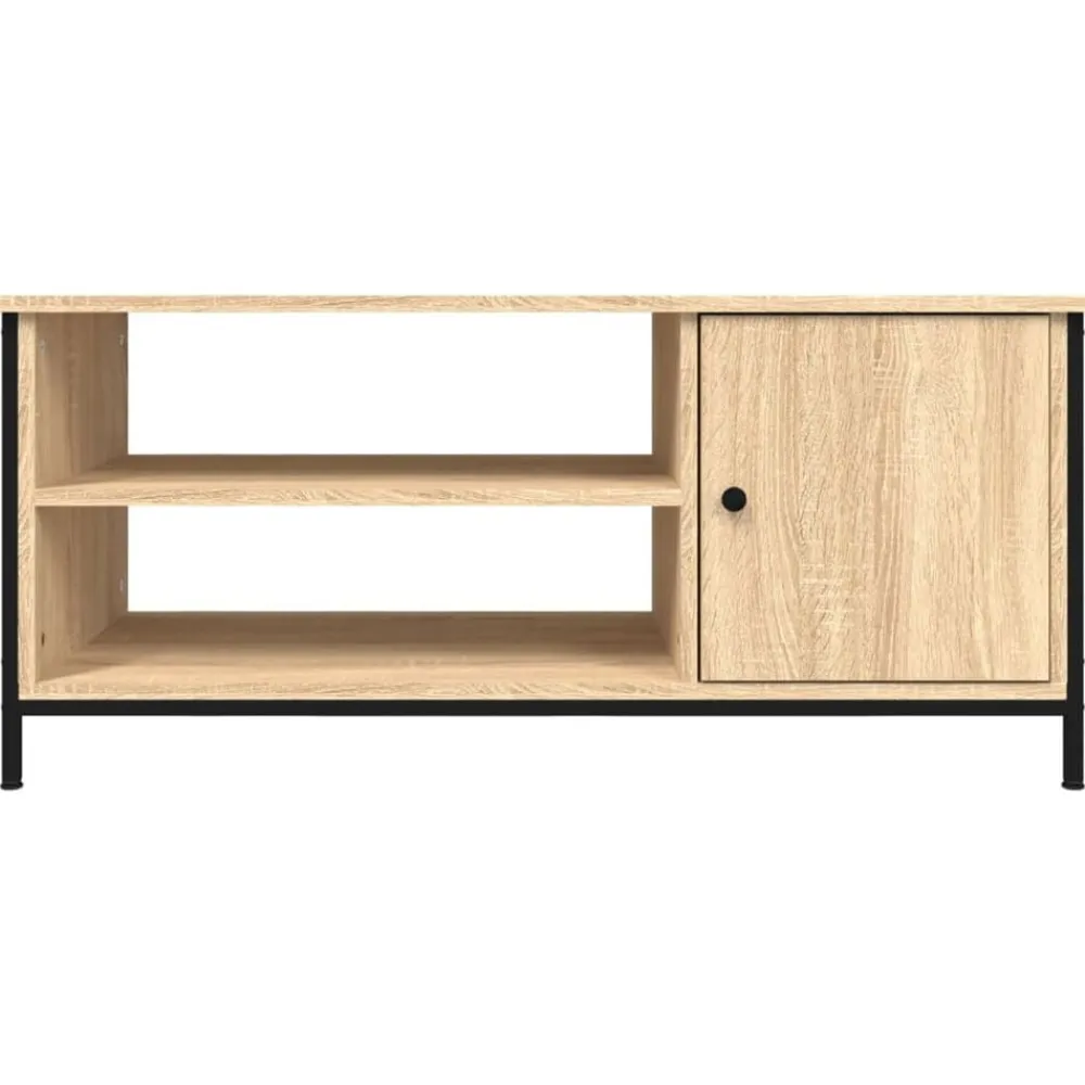 vidaXL Mueble para TV madera contrachapada 100x40x45 cm Roble Sonoma Discount