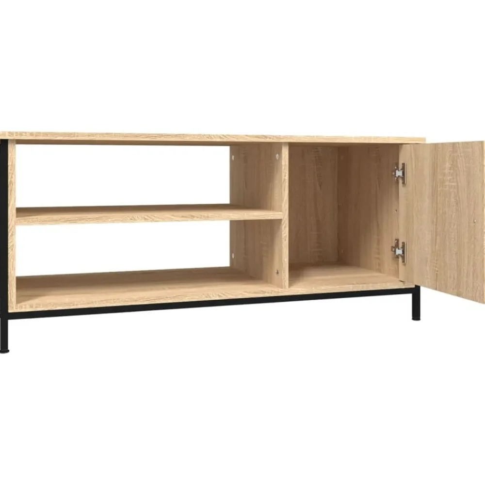 vidaXL Mueble para TV madera contrachapada 100x40x45 cm Roble Sonoma Discount