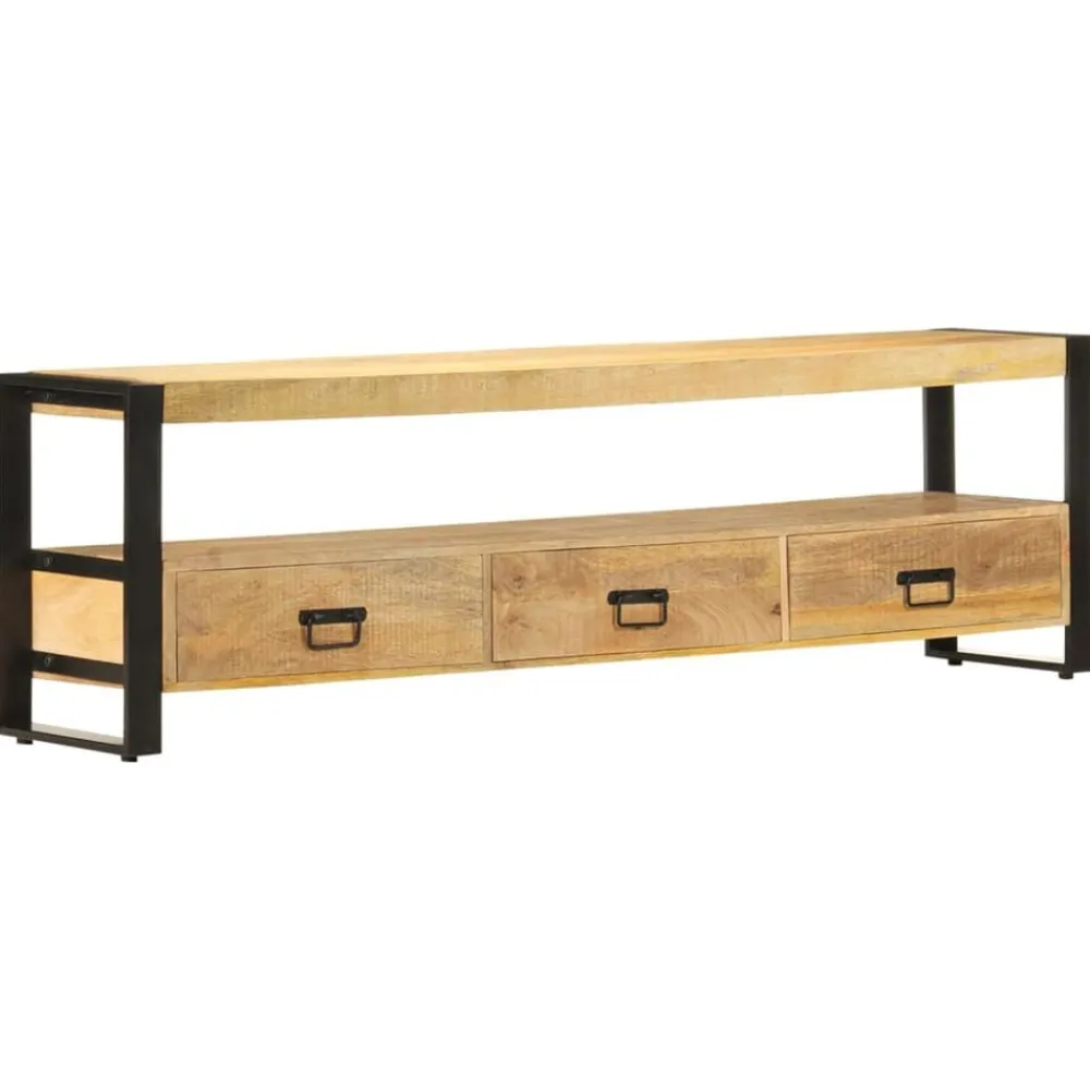 vidaXL Mueble para TV madera maciza de mango 150x30x45 cm Sale