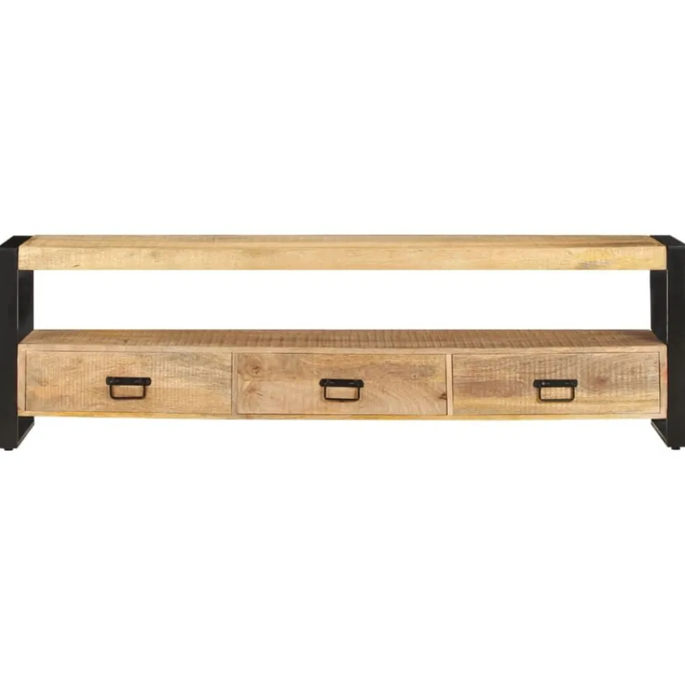 vidaXL Mueble para TV madera maciza de mango 150x30x45 cm Sale
