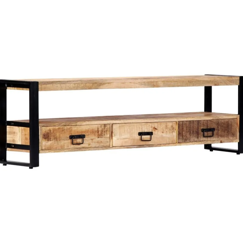 vidaXL Mueble para TV madera maciza de mango 150x30x45 cm Sale