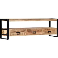 vidaXL Mueble para TV madera maciza de mango 150x30x45 cm Sale