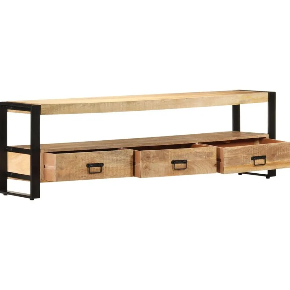 vidaXL Mueble para TV madera maciza de mango 150x30x45 cm Sale
