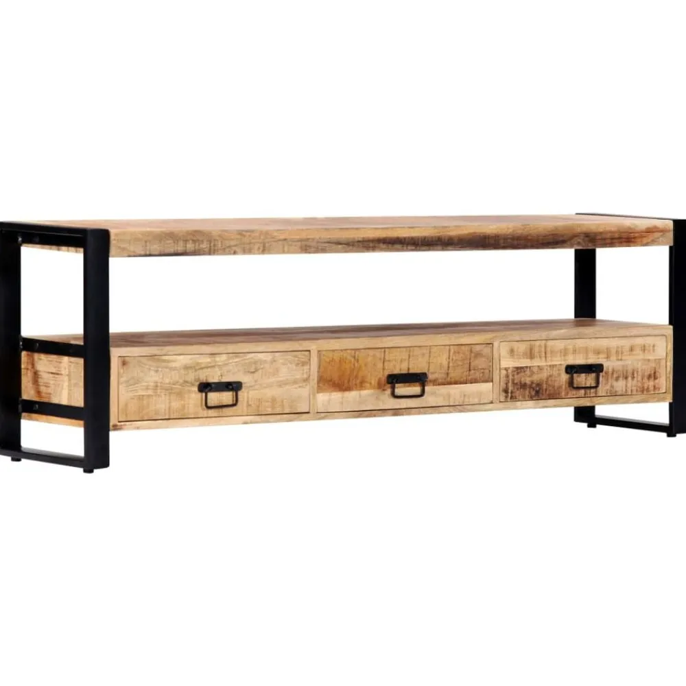 vidaXL Mueble para TV madera maciza de mango 150x30x45 cm Sale