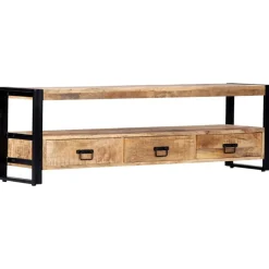 vidaXL Mueble para TV madera maciza de mango 150x30x45 cm Sale