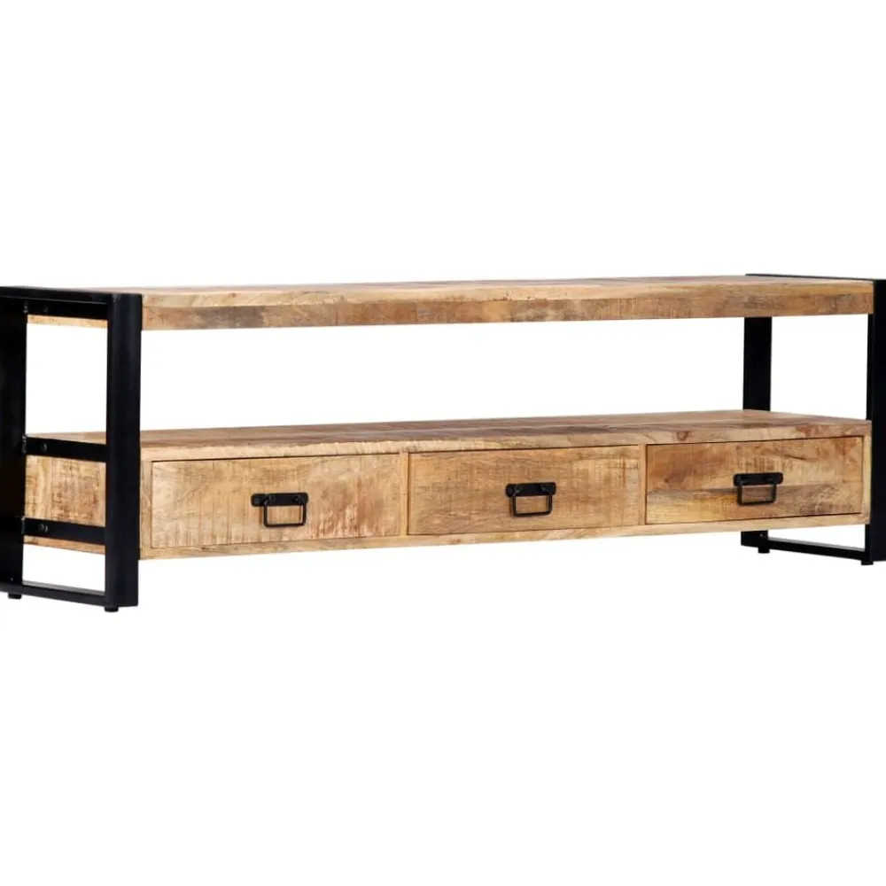 vidaXL Mueble para TV madera maciza de mango 150x30x45 cm Sale