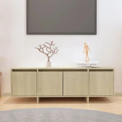 vidaXL Mueble para TV madera contrachapada 120x30x40,5 cm Roble Sonoma Discount