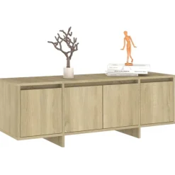 vidaXL Mueble para TV madera contrachapada 120x30x40,5 cm Roble Sonoma Discount