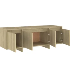 vidaXL Mueble para TV madera contrachapada 120x30x40,5 cm Roble Sonoma Discount