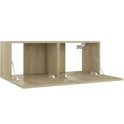 vidaXL Mueble para TV madera contrachapada color roble 80x30x30 cm Roble Sonoma Hot