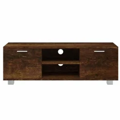vidaXL Mueble para TV madera contrachapada 120x40,5x35cm Roble ahumado Clearance
