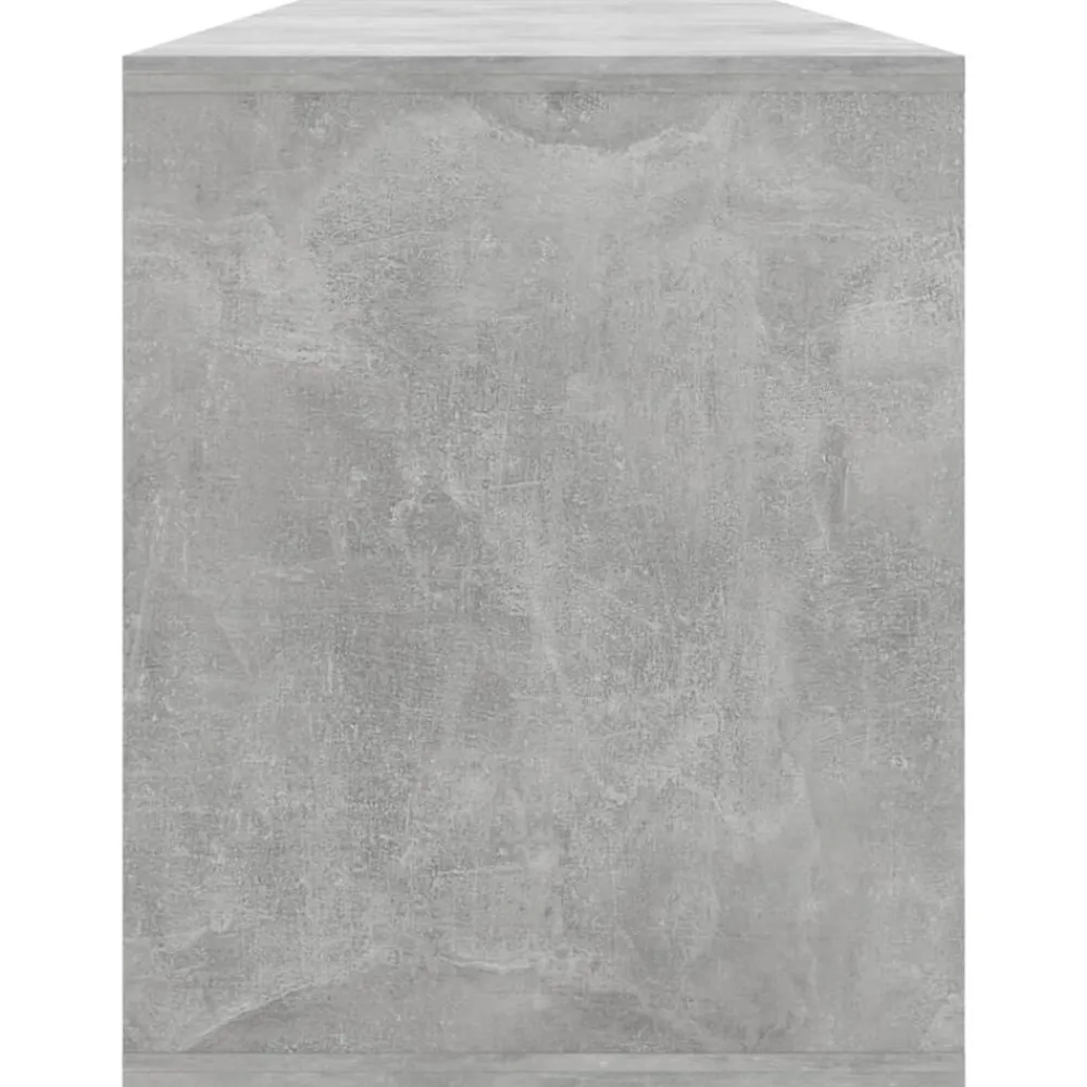 vidaXL Muebles Tv-Mueble para TV madera contrachapada gris hormigón 130x35x50 cm
