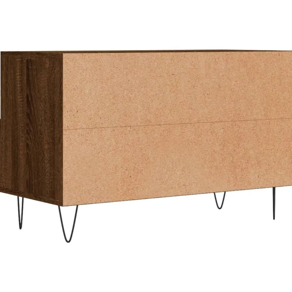 vidaXL Mueble para TV madera contrachapada roble marrón 80x36x50 cm Marrón roble Online