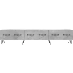 vidaXL Mueble para TV madera de ingeniería gris hormigón 150x36x30 cm Gris hormigón Online