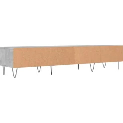 vidaXL Mueble para TV madera de ingeniería gris hormigón 150x36x30 cm Gris hormigón Online
