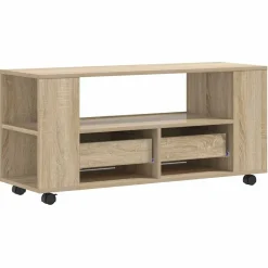 vidaXL Mueble para TV madera de ingeniería 102x34,5x43 cm Roble Sonoma Best