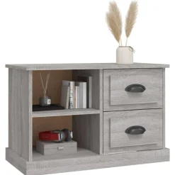 vidaXL Mueble para TV madera contrachapada 73x35,5x47,5 cm Gris sonoma Best