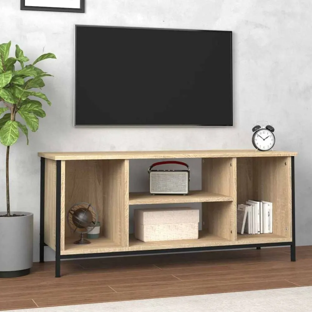 vidaXL Muebles Tv-Mueble para TV madera contrachapada 102x35x45 cm