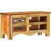 vidaXL Mueble para TV madera maciza reciclada 80x30x40 cm New