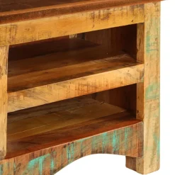 vidaXL Mueble para TV madera maciza reciclada 80x30x40 cm New