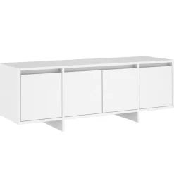 vidaXL Mueble para TV madera contrachapada 120x30x40,5 cm Blanco Outlet