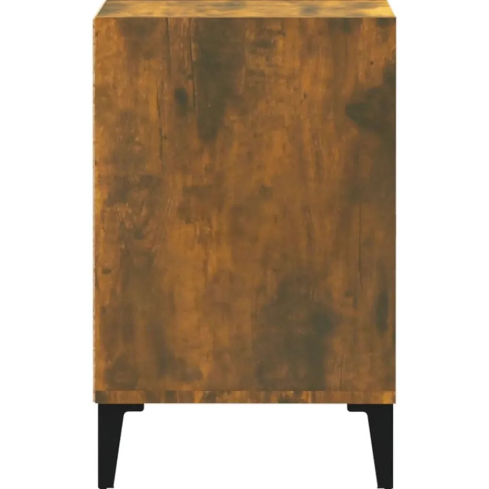 vidaXL Mueble para TV madera contrachapada 100x35x55 cm Roble ahumado Hot