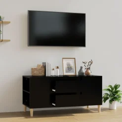 vidaXL Muebles Tv-Mueble para TV madera contrachapada 102x44,5x50 cm