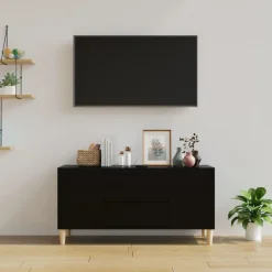 vidaXL Muebles Tv-Mueble para TV madera contrachapada 102x44,5x50 cm