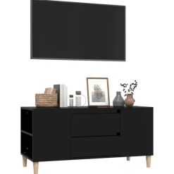 vidaXL Muebles Tv-Mueble para TV madera contrachapada 102x44,5x50 cm