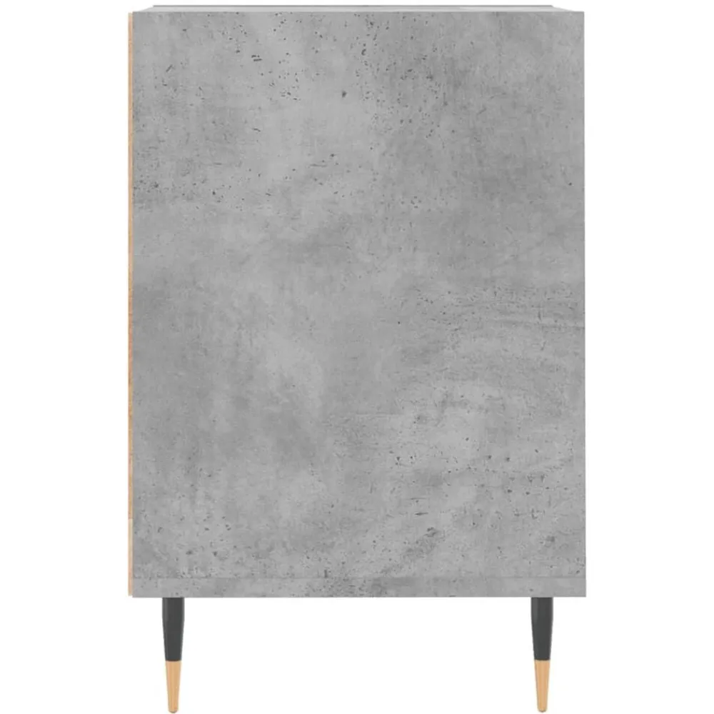 vidaXL Mueble para TV madera contrachapada gris hormigón 160x35x55 cm Gris hormigón New