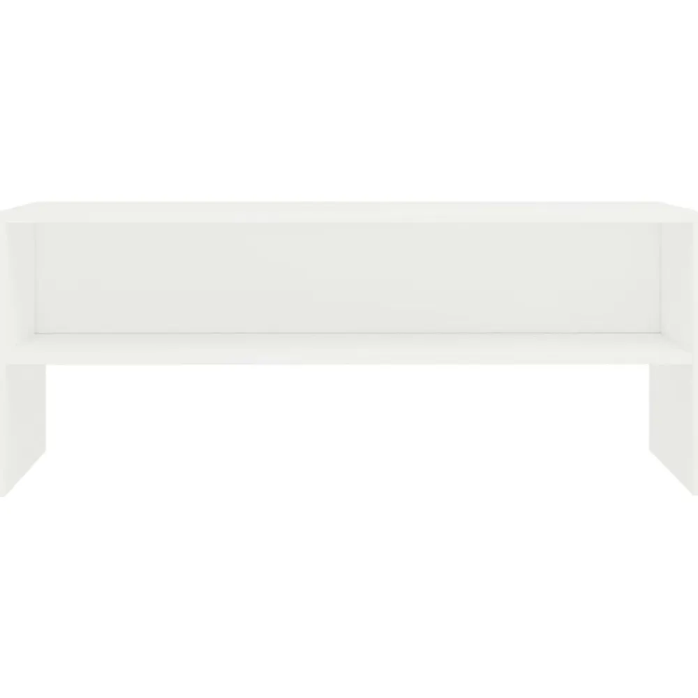 vidaXL Mueble para TV madera contrachapada 100x40x40 cm Blanco Best