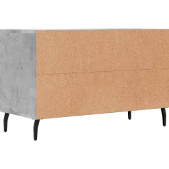vidaXL Muebles Tv-Mueble para TV madera contrachapada gris hormigón 80x36x50 cm