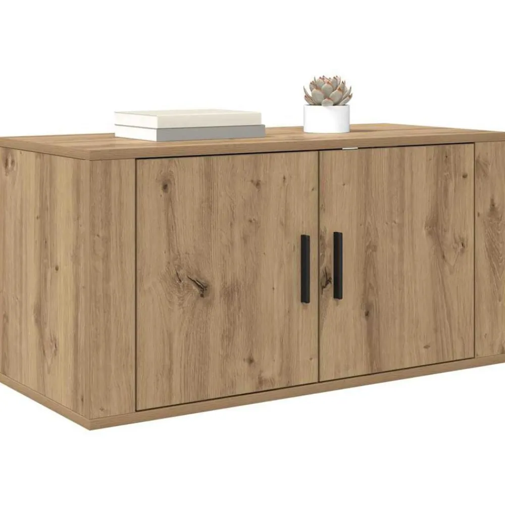 vidaXL Mueble para TV montado en la pared Roble artisan Outlet