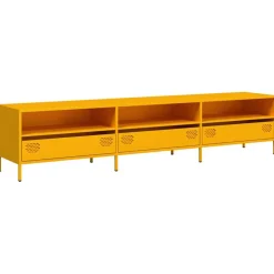 vidaXL Muebles Tv-Mueble TV acero laminado en frío 202x39x43,5cm