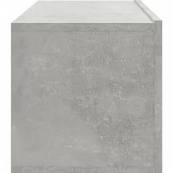 vidaXL Mueble TV de pared 2 uds madera contrachapada gris 100x30x30cm Gris hormig&oacute;n Clearance