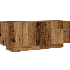 vidaXL Mueble TV luces LED madera ingeniería envejecida 180x35x40 cm Madera antigua Sale