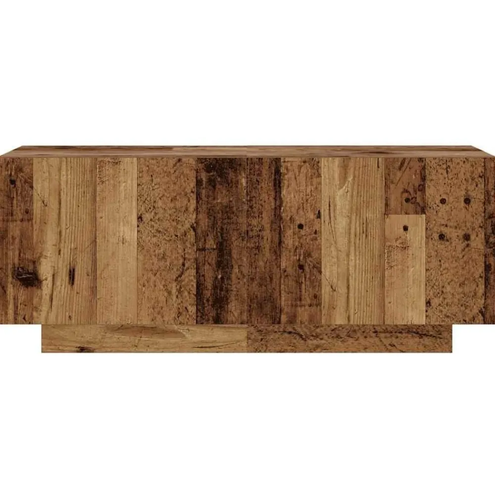 vidaXL Mueble TV luces LED madera ingeniería envejecida 180x35x40 cm Madera antigua Sale