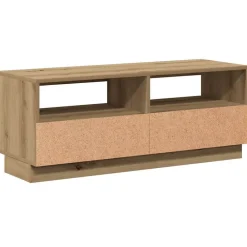 vidaXL Muebles Tv-Mueble TV luces LED madera ingeniería 100x35x40cm