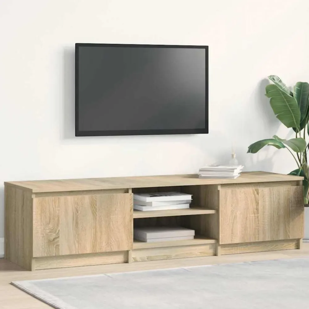 vidaXL Muebles Tv-Mueble TV madera contrachapada color 140x40x35,5cm