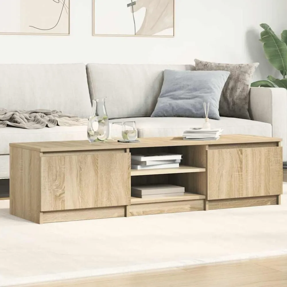 vidaXL Muebles Tv-Mueble TV madera contrachapada color 140x40x35,5cm