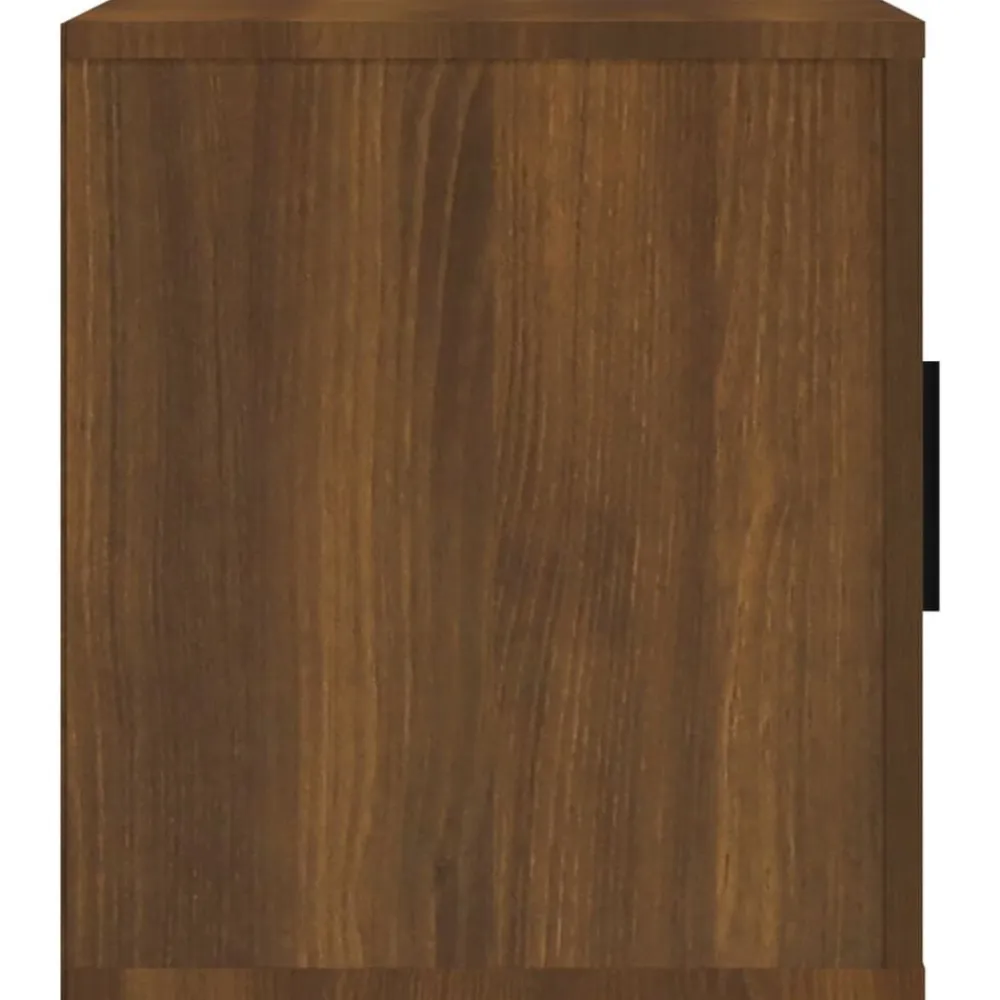 vidaXL Muebles Tv-Mueble TV madera contrachapada color marrón roble 100x35x40 cm