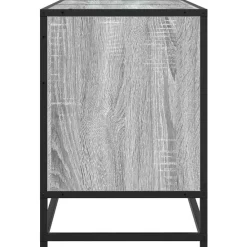 vidaXL Mueble TV madera ingeniería y metal 150x35x41 cm Gris sonoma Outlet
