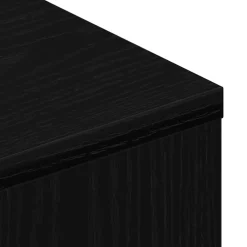 vidaXL Mueble TV ruedas madera ingeniería 102x34,5x43cm Roble negro Online