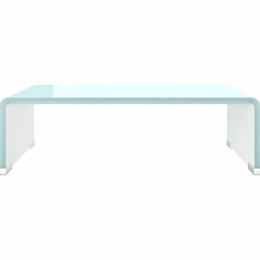 vidaXL Mueble TV/Elevador de monitor cristal 40x25x11 cm Verde Sale