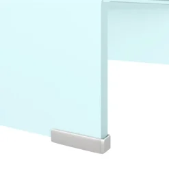 vidaXL Mueble TV/Elevador de monitor cristal 40x25x11 cm Verde Sale