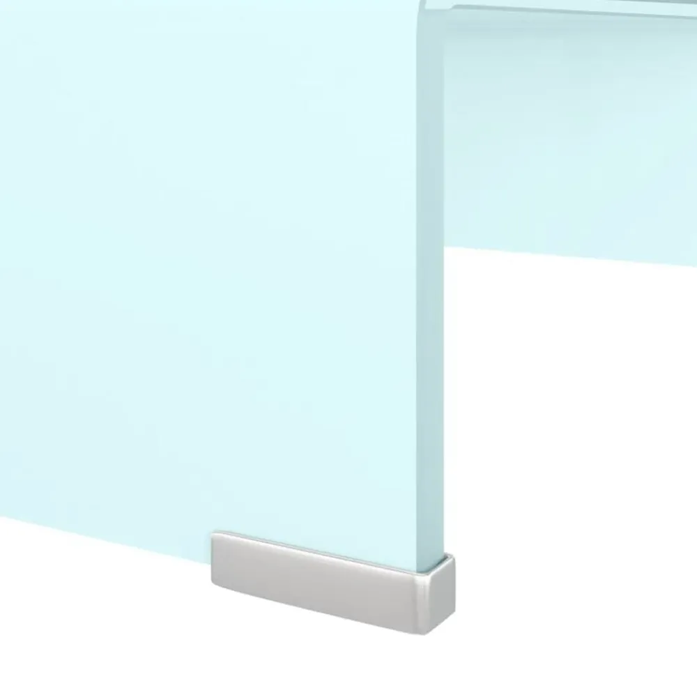 vidaXL Mueble TV/Elevador de monitor cristal 40x25x11 cm Verde Sale