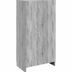 vidaXL Mueble zapatero madera contrachapada 55x35x108 cm Gris sonoma Clearance