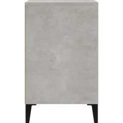vidaXL Productos Del Hogar-Mueble zapatero madera contrachapada gris hormigón 102x36x60 cm