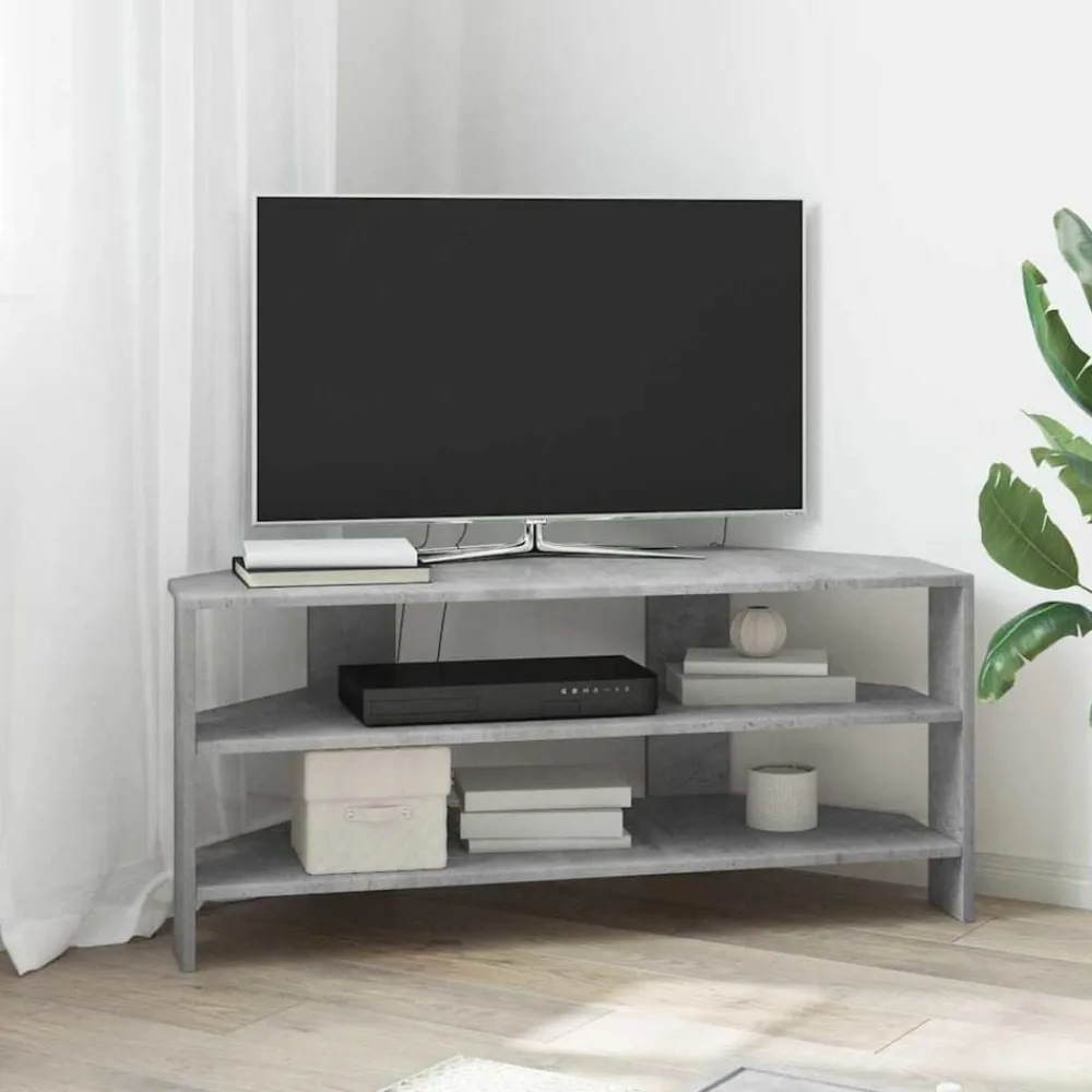 vidaXL MuebledeTVdeesquina Gris Concreto 102x40,5x45cm Gris hormigón Outlet