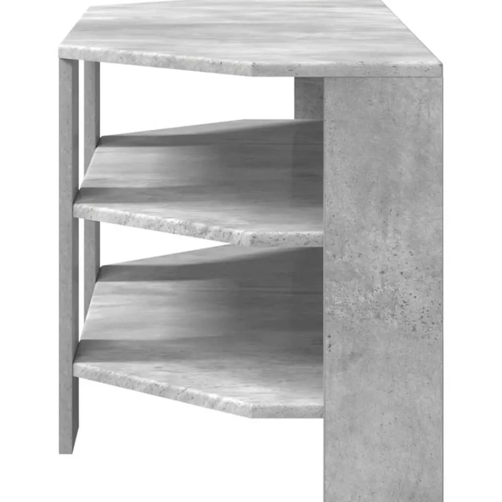 vidaXL MuebledeTVdeesquina Gris Concreto 102x40,5x45cm Gris hormigón Outlet